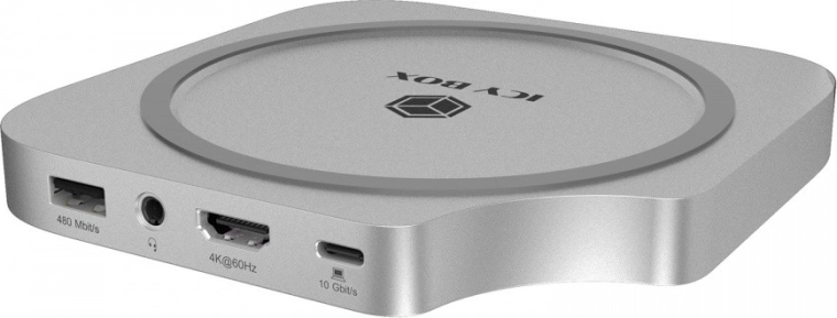 Estación de acoplamiento 7 en 1 para Mac mini M4 con M.2 NVMe