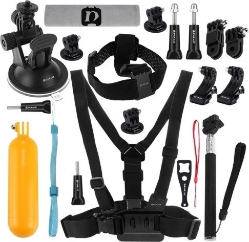 Puluz juego de 20 piezas de accesorios para cámaras de acción (compatible con DJI OSMO ACTION e INSTA360)