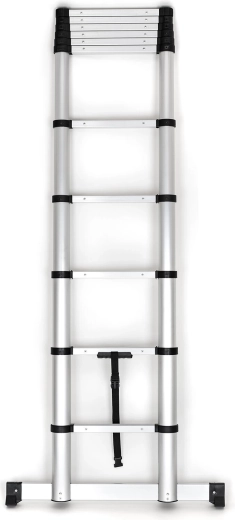 Escalera telescópica 3,2 m, de aluminio, carga máxima 150 kg
