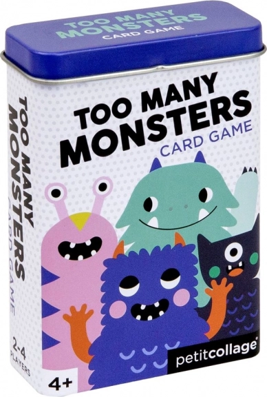 Juego de cartas en lata Too Many Monsters de Petit Collage
