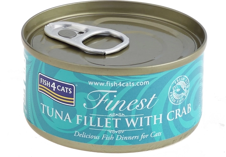 Conserva para gatos de atún con cangrejo FISH4CATS 70 g