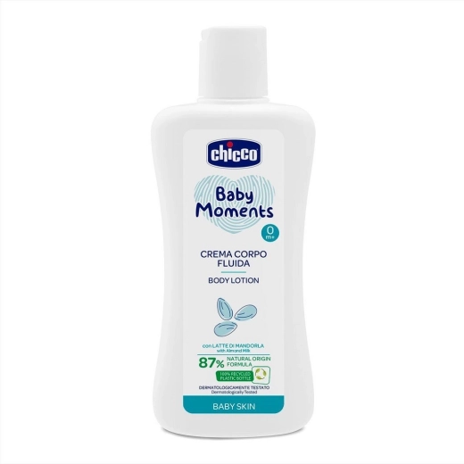 Leche corporal de almendras Chicco Baby Moments 200 ml