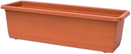 Jardinera de plástico Lobelia 40 cm terracota