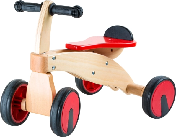 Bicicleta de equilibrio de madera Racer Roja
