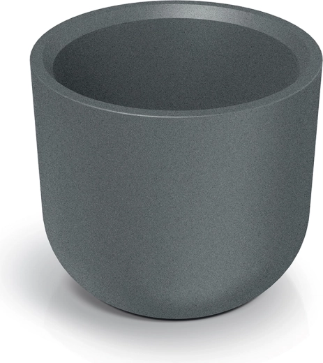 Maceta Molta Round High de 60 cm en gris granito