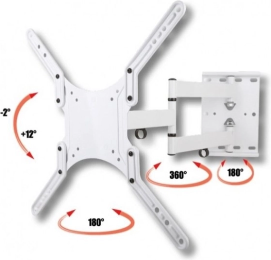 Soporte de pared blanco ajustable para LCD/LED de 23 a 55 pulgadas