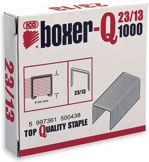 Grapas de grapadora 23/13 galvanizadas, 1000 uds