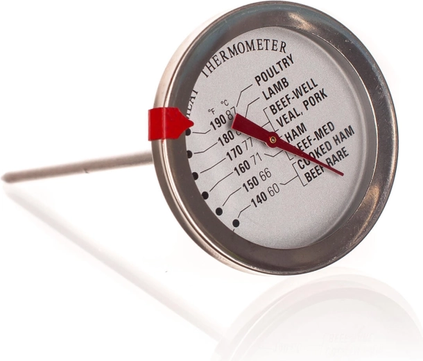 Termómetro analógico de pincho para carne 12,5 cm (60–87 °C)