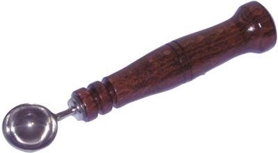 Descorazonador de acero inoxidable con mango de madera