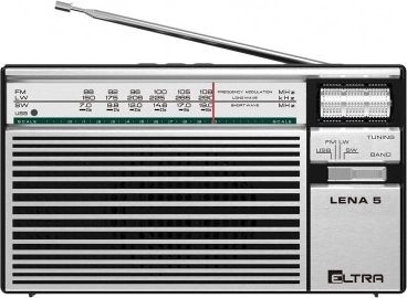 Radio Lena 5 USB plateado