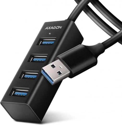 Mini hub USB metálico 4× USB‑A 3.2 Gen 1 con cable de 1,2 m