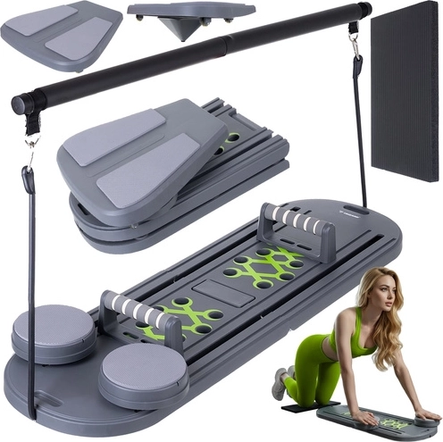 Tabla de pilates multifuncional TRIZAND con asas 97 × 35 cm