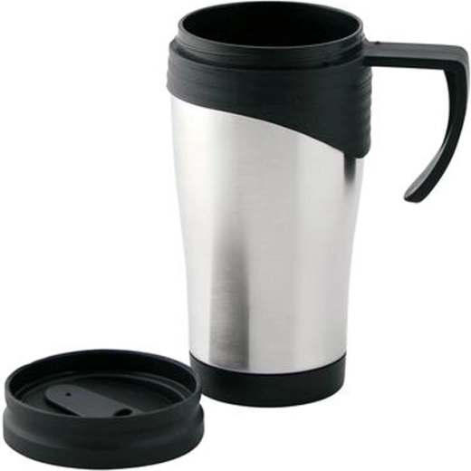 Taza térmica de acero inoxidable con tapa de plástico TORO 400 ml