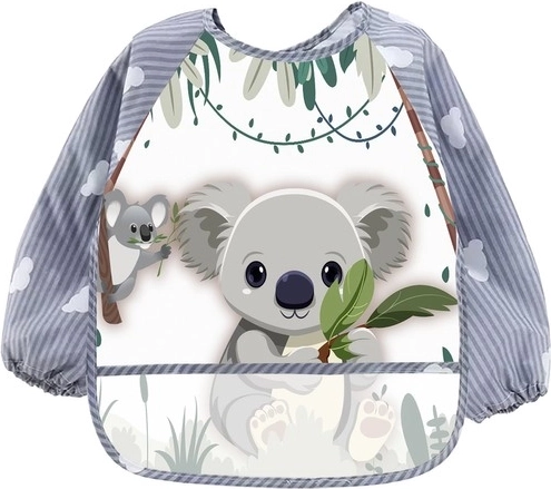 Kruzzel babero infantil con mangas largas y bolsillo - 1 pieza