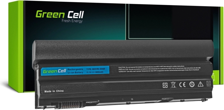 Batería Green Cell para Dell E5520 11,1 V 6600 mAh