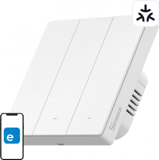 Sonoff m5 matter interruptor inteligente de pared de 3 canales
