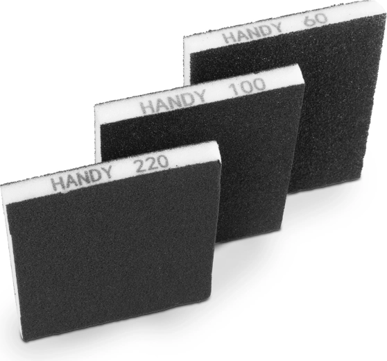 Juego de esponjas abrasivas de 125 × 100 × 12 mm, 3 unidades