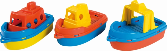 Androni set de 3 barquitos para la bañera y para la arena 15 cm