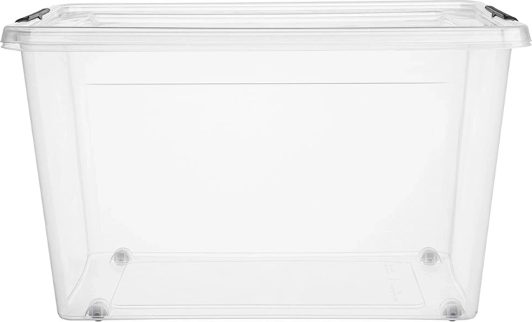 SimpleStore caja de almacenamiento con tapa y ruedas 60 l