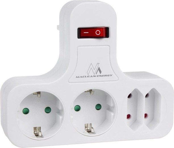 Regleta con interruptor tipo F (Schuko) – 4 tomas