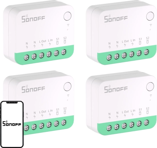 Sonoff minir4m (extreme) interruptor inteligente con Matter, paquete de 4 uds