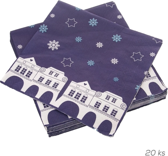 Servilletas de papel casitas 33 × 33 cm, 20 uds
