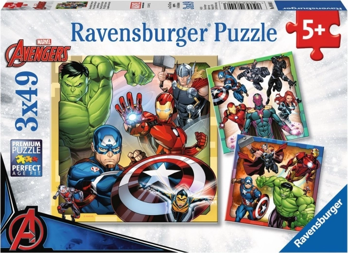 Puzle Ravensburger Marvel Avengers 3x49 piezas