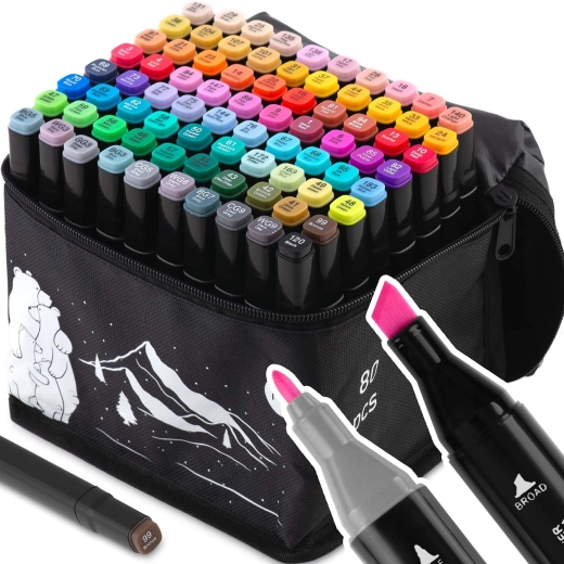 Práctico estuche para colorear y fácil transporte