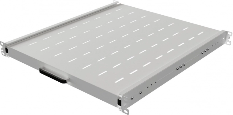 Bandeja extraíble para rack de 19" 1U, 500 mm, gris