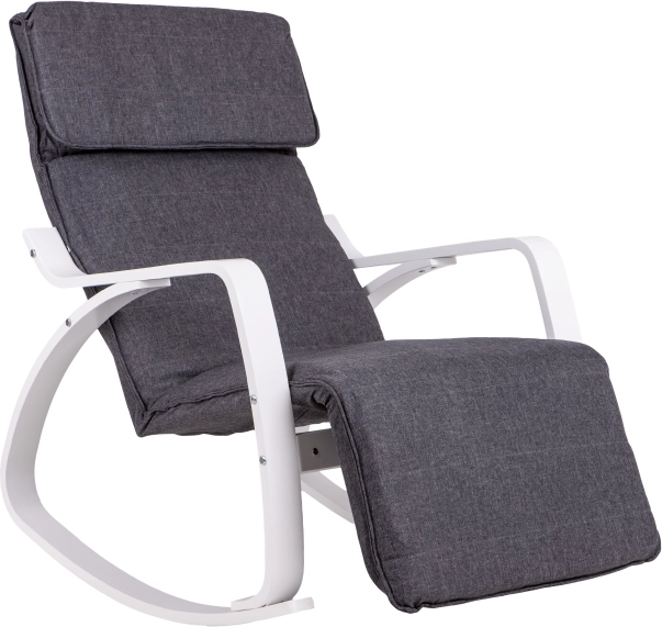 Sillón mecedor con reposapiés ajustable de ModernHome