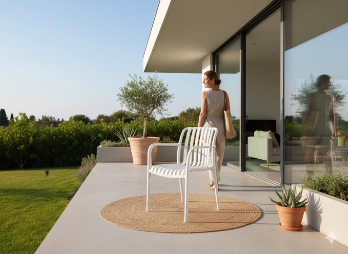 Asiento cómodo en estilo moderno