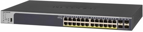 Switch inteligente NETGEAR GS728TPP 24× gigabit PoE+ y 4× SFP