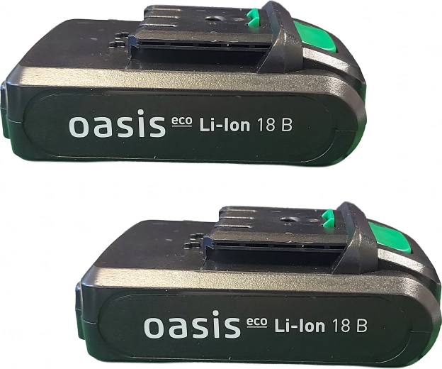 Dos baterías de 18 V para mayor autonomía
