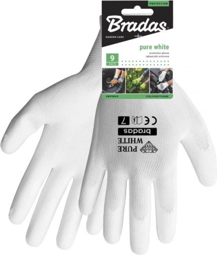 Guantes Pure White PU talla 7