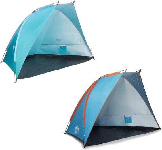 Tienda de playa NILS Camp NC8030 azul‑naranja XXL