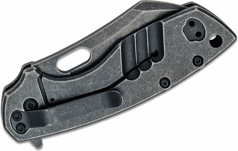 Práctico clip de bolsillo y orificio para cordón