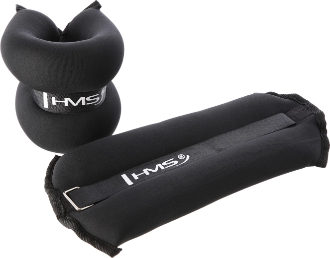 Pesas para tobillos y muñecas HMS 2 × 3 kg, negras