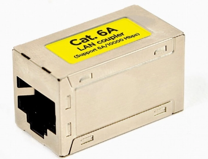 Empalme LAN RJ45 Cat 6, blanco