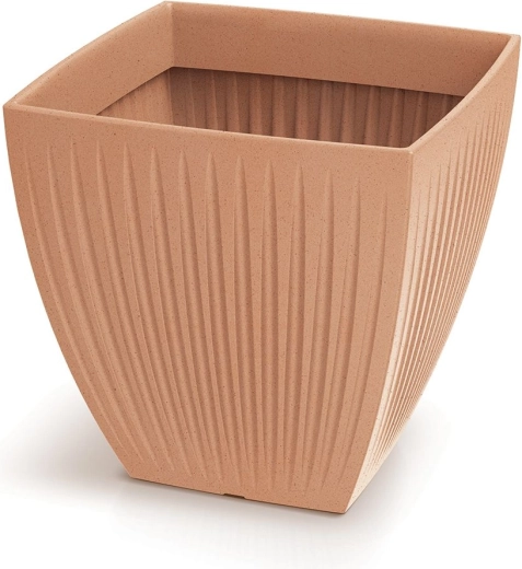 Macetero de plástico Latia Square 48 cm terracota