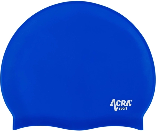 Gorro de natación de silicona ACRA azul