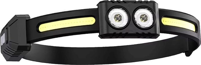 Linterna frontal Superfire A20 con LED dual y sensor de movimiento