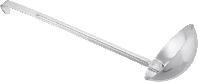 Cuchara medidora/cucharón de acero inoxidable 125 ml