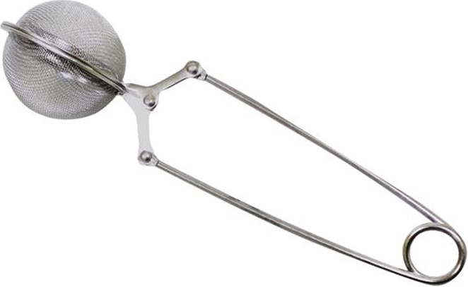 Infusor de té de acero inoxidable con resorte 14,5 × 3,5 cm