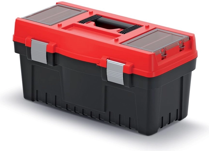 Maletín para herramientas con cierres metálicos EVO 548 × 274 × 286 mm – rojo