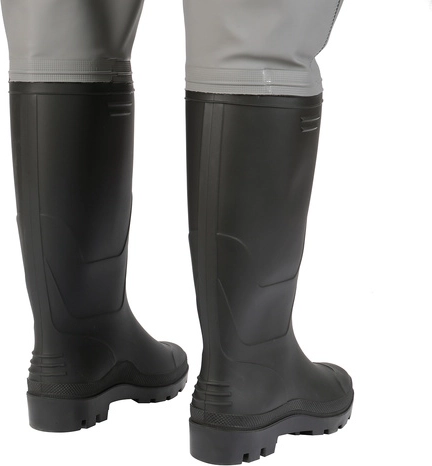 Suela antideslizante y botas integradas