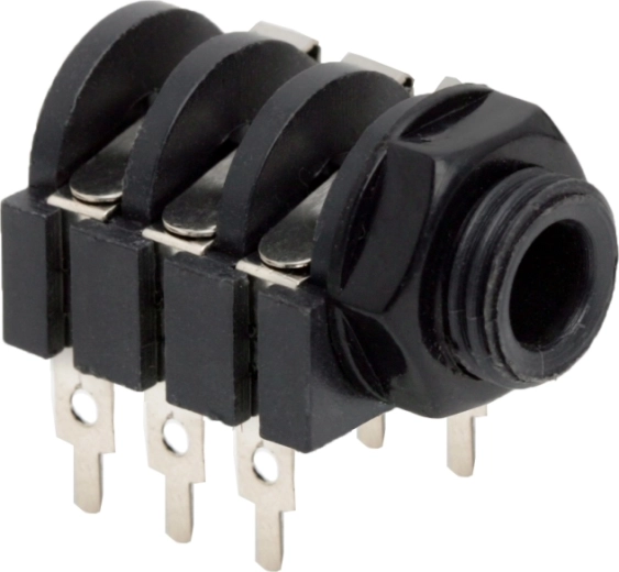 Toma jack estéreo de 6,3 mm con interruptor