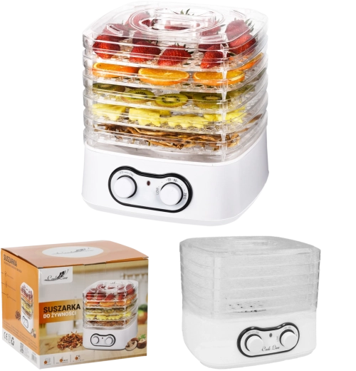 Deshidratador de alimentos de 5 niveles 250 W 25 × 24 × 22 cm