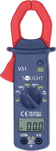 Multímetro de pinza Solight 20–200 A