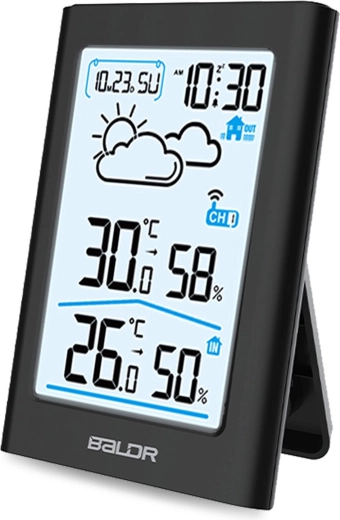 Medición de temperatura y humedad con memoria min/máx