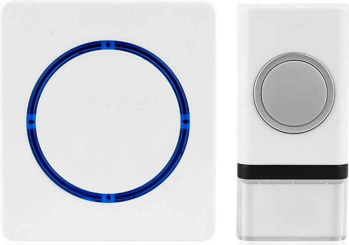 Timbre inalámbrico con pilas Solight, alcance de 200 m, blanco